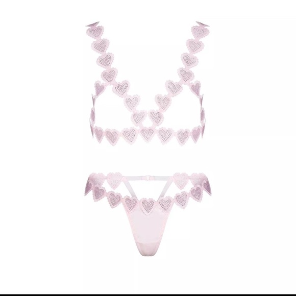 SKIMS Rhinestone Heart Set💕 - Picture 3 of 16